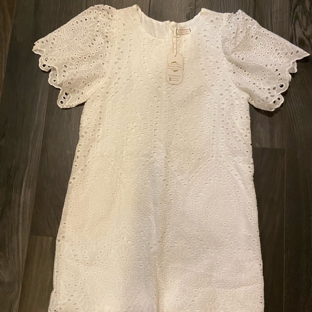 White Eyelet Dress
